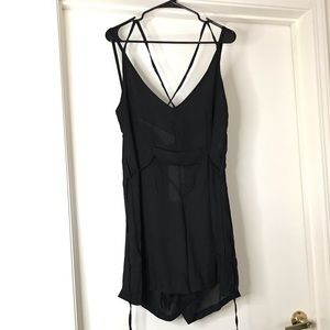 Crossback Romper - Black